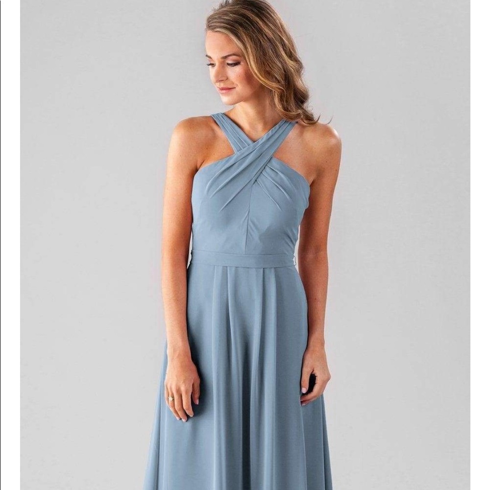 Kennedy Blue Elena bridesmaid dress slate blue
